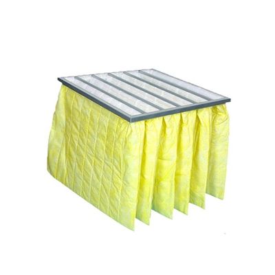 Good price Galvanized Steel Frame F6 Pocket Bag Filter For Low Resistance Filtration In Pharmaceutical Industry online
