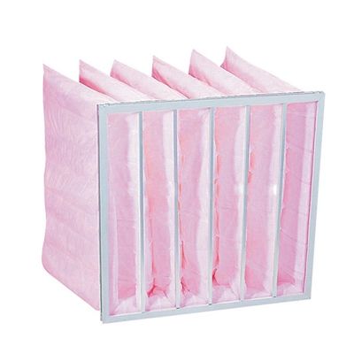 Good price Disposable Indoor 6 Pocket Bag Filter 90%Um Hvac Bag Filter online