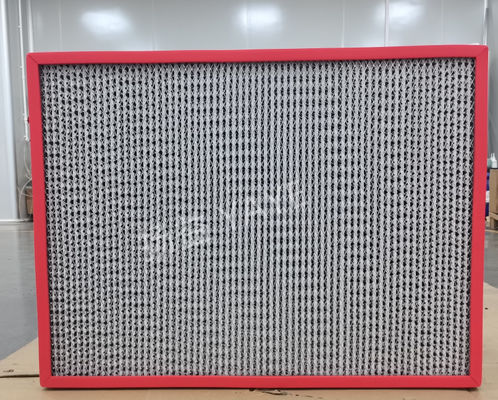 Un bon prix. Filtre à air haute température plissé avec treillis métallique en acier inoxydable pour climatisation en ligne