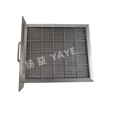 Folding Metal Mesh Pre Filter High Temp Air Filter G4 With Flange