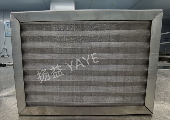 High Temp Metal Mesh Pre Filter Stainless Heat Resistant Air Filter