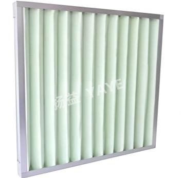 Good price Synthetic Fiber Material G4 Pleated Panel Filter 595x595x46mm Aluminum Frame online