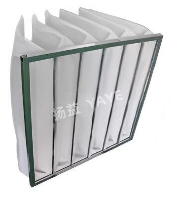 Un buon prezzo. Filtro a tasche F5 per filtrazione industriale con bassa resistenza e portata d'aria massima 2000 CFM in linea