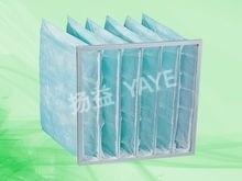 Good price Aluminum frame medium-efficiency filter, 6 layers of non-woven fabric bags online