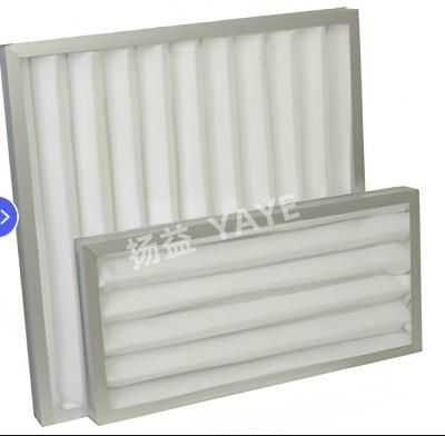 좋은 가격 Synthetic Fiber Material G4 Pleated Panel Filter 595x595x46mm Aluminum Frame 온라인으로