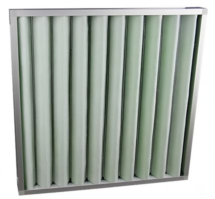 Good price G4 Pleated Panel Air Pre Filter With Synthetic Fiber Material 595x595x69mm Aluminum Frame For Industrial online
