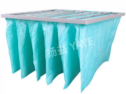 Good price HVAC System Glass Fiber Multi - Pocket Air Filter F6 Efficiency For Greenhouse online