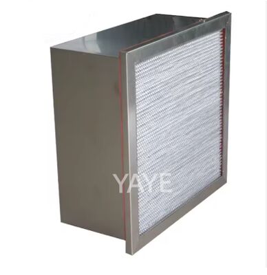 Un bon prix. Filtre en acier inoxydable résistant aux hautes températures avec papier filtre en fibre de verre à haute efficacité H13/H14 en ligne