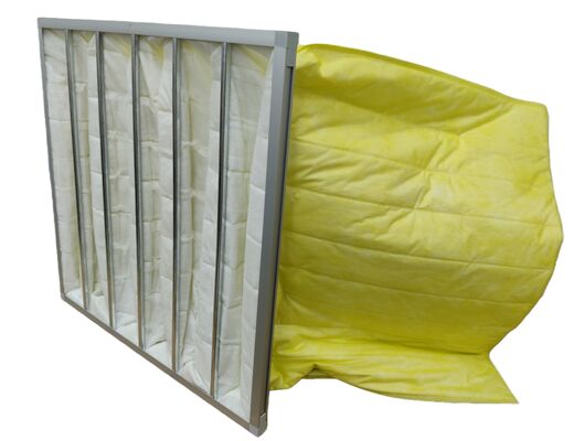 Un buon prezzo. Filtro d'aria multi-tasca in fibra di vetro per sistema HVAC, efficienza F8, per serra in linea