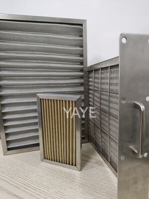 Un bon prix. 85 Efficacité Filtre à air rectangulaire haute température construit avec un mastic silicone résistant aux hautes températures assurant le contrôle de l'air en ligne