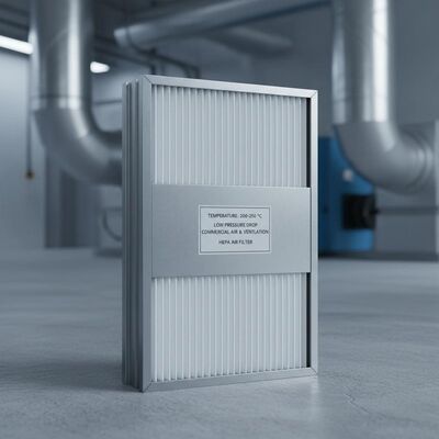 Ein guter Preis. Temperatur 200-250 Grad Celsius HEPA-Luftfilter mit geringem Druckabfall, geeignet für Lüftungsanlagen von Geschäftsgebäuden Online