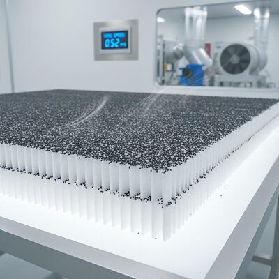 Un buen precio. Filtro HEPA de carbono en gránulos pulverizados Material de filtro de fibra de vidrio Velocidad del viento en superficie de 0,45 a 0,6 para sistemas de purificación de aire industrial en línea